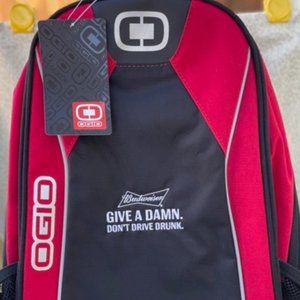 Brand New OGIO Red Backpack Bookbag Budweiser Logo